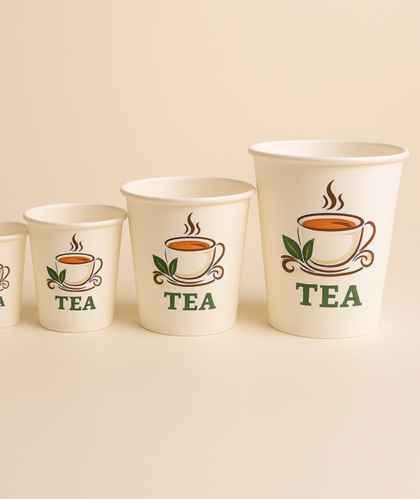 Printed Paper Tea Cups