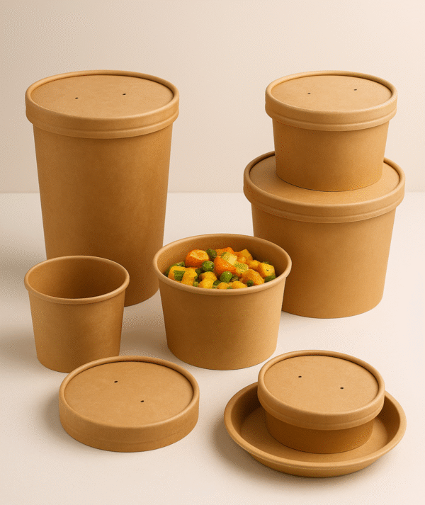Paper Food Containers with Lids